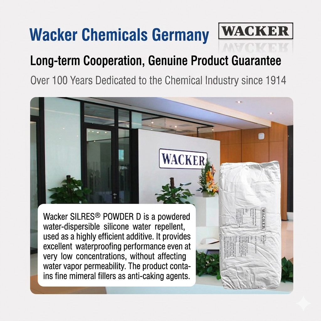 Wholesale Wacker SILRES POWDER D water repellent for waterproof mortar and concrete. - Image 2